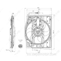 Ventilador de refrigeración del radiador eléctrico para BMW 3